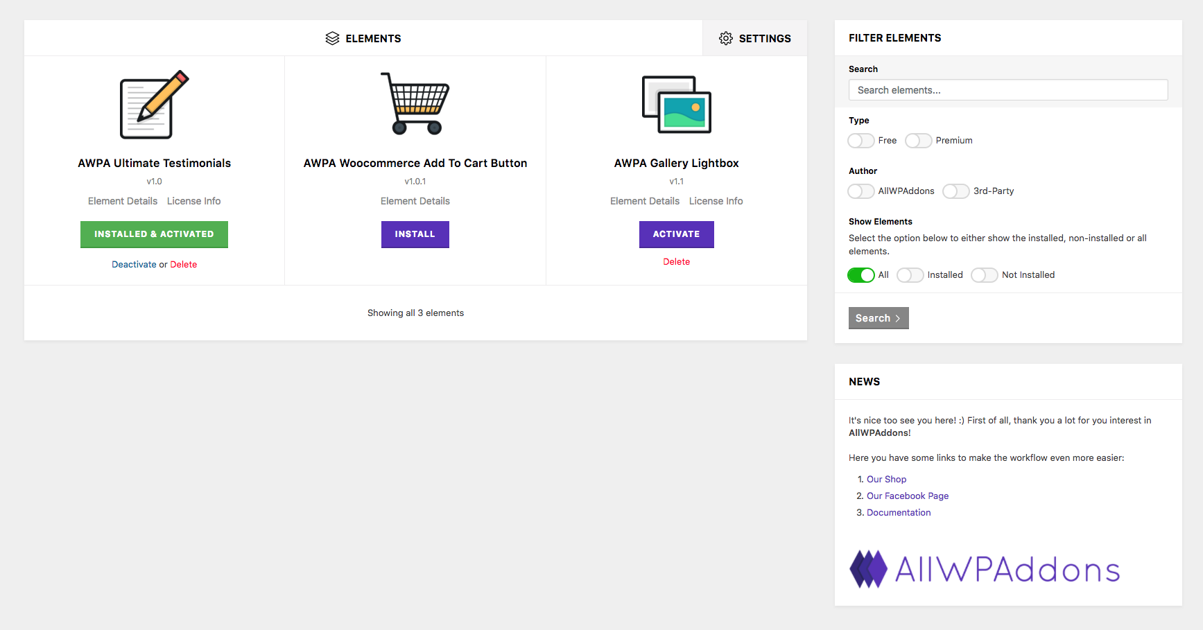 AllWPAddons gallery image