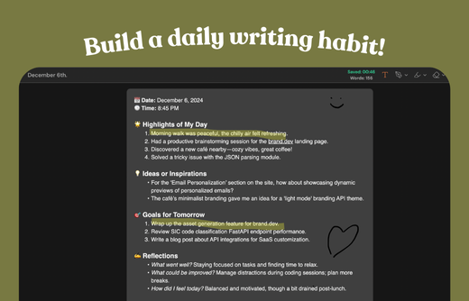 startuptile WriteMore.io-Build a daily writing habit