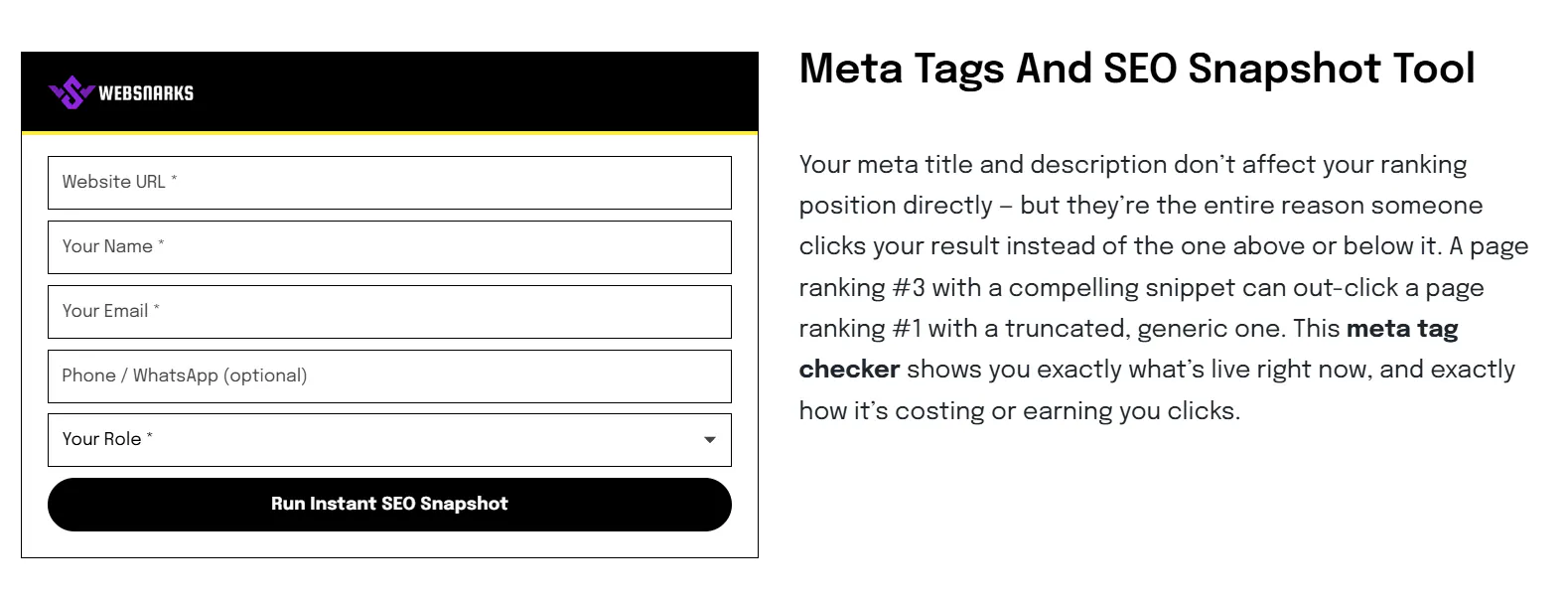 WebSnarks Meta Tag Checker gallery image