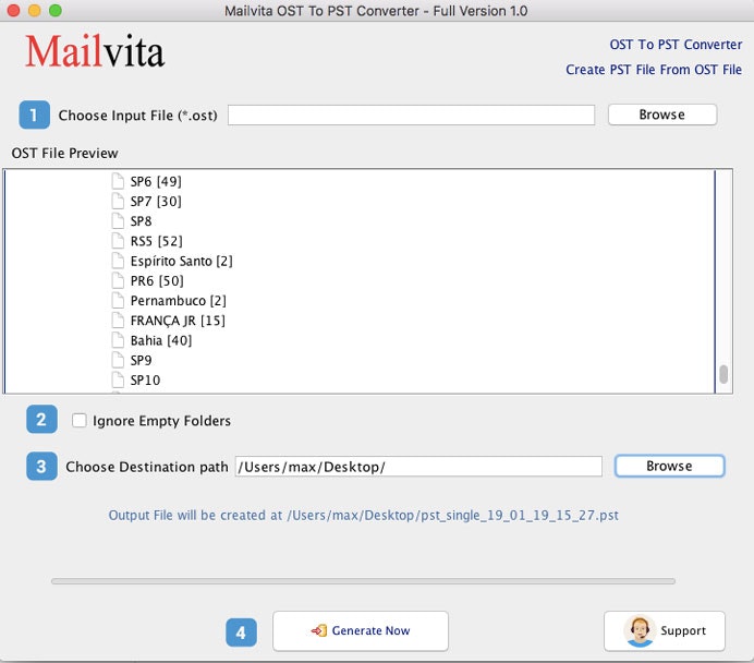 Mídia 2 de MAILVITA OST para PST Converter para Mac