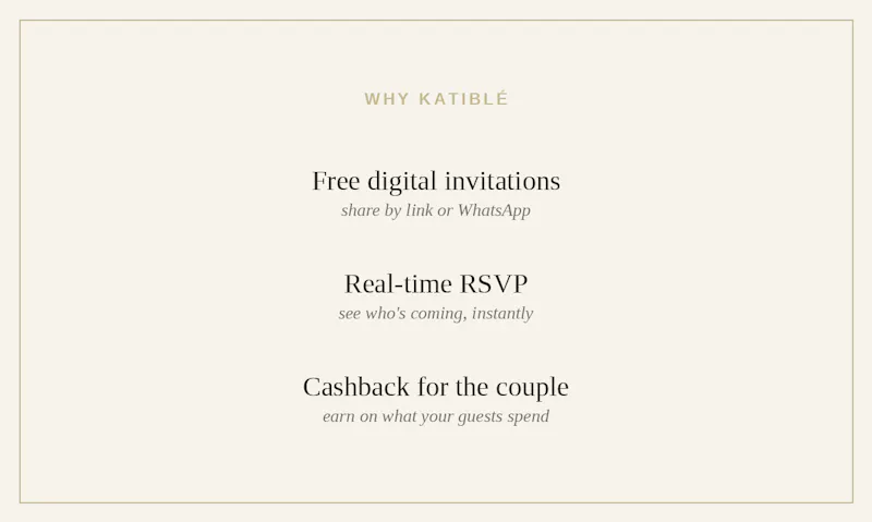 katiblé: Destination Wedding Marketplace screenshot 6