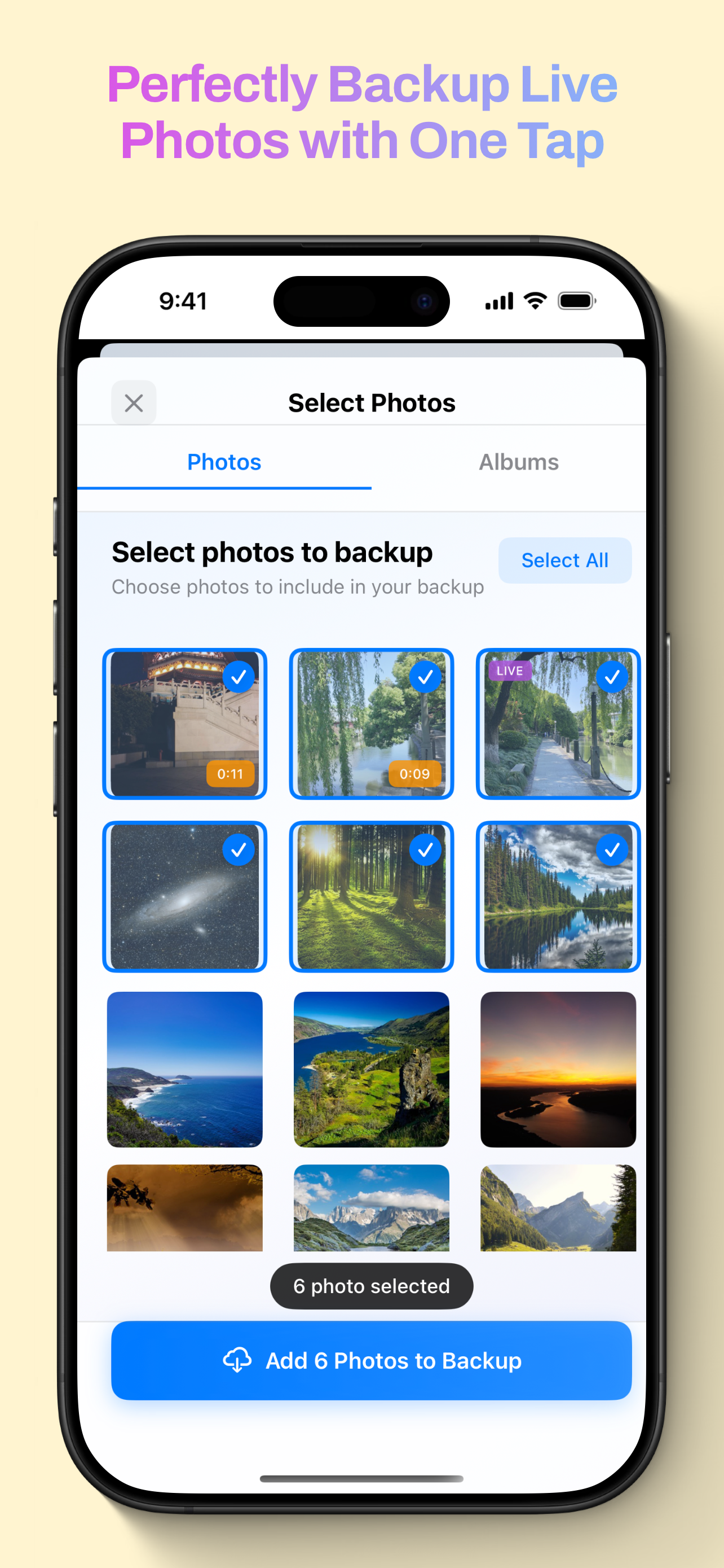 बैकिगो - IOS के लिए सबसे अच्छा लाइव फ़ोटो बैकअप ऐप! मीडिया 4