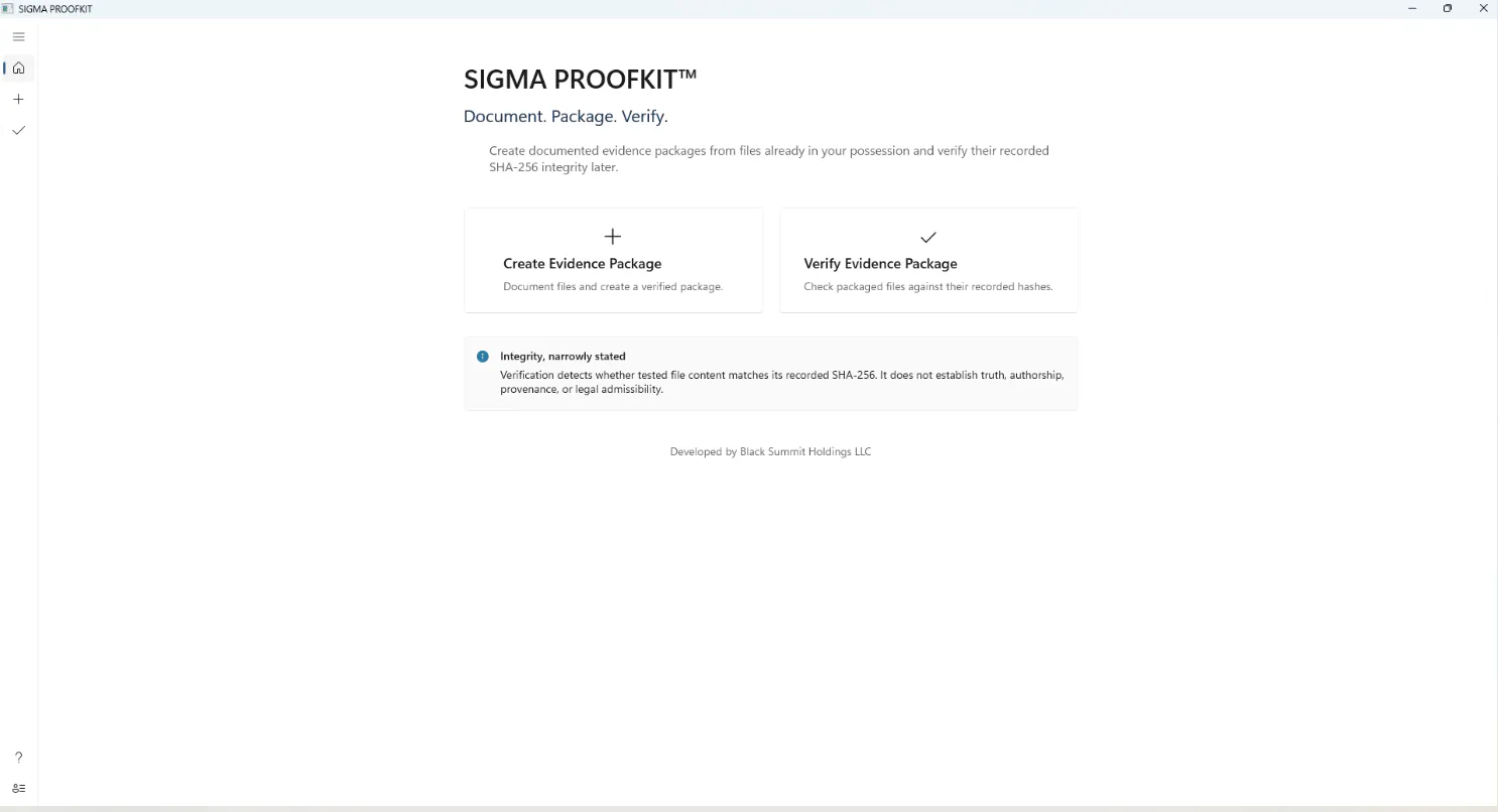 SIGMA PROOFKIT