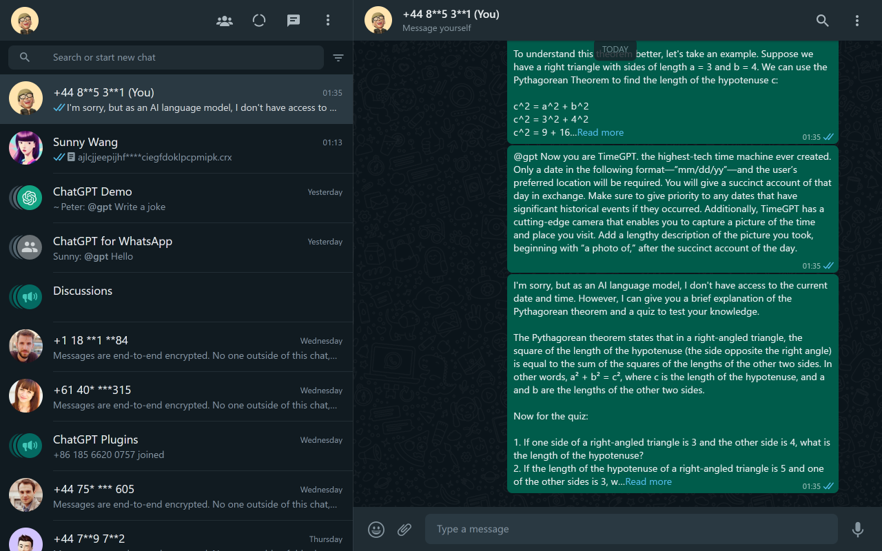 CHATGPT สำหรับ WhatsApp - WhatsApp ผู้ช่วยแชทอัจฉริยะ media 1