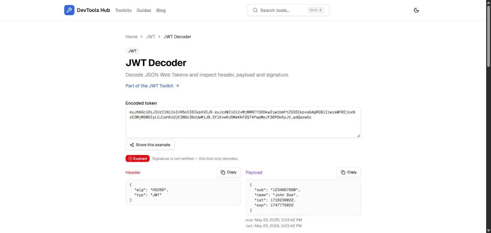 DevTools Hub screenshot 2