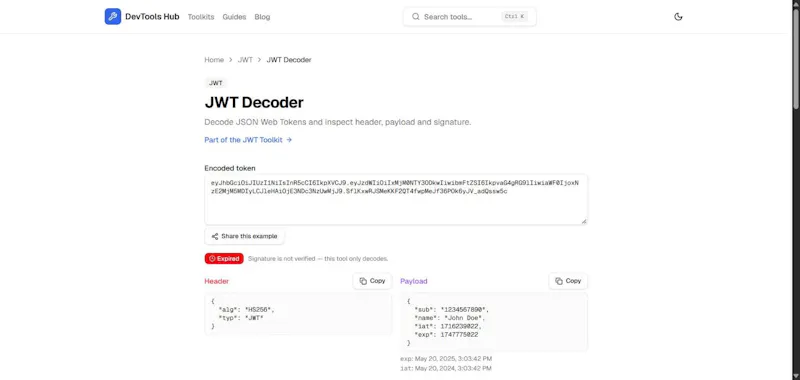 DevTools Hub screenshot 2