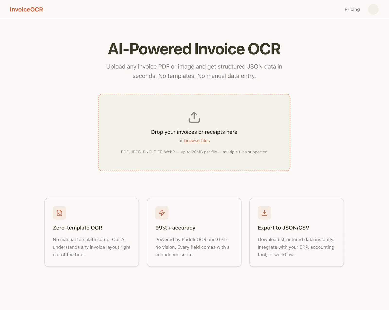 InvoiceOCR screenshot 2
