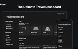 Ultimate Travel Dashboard media 2