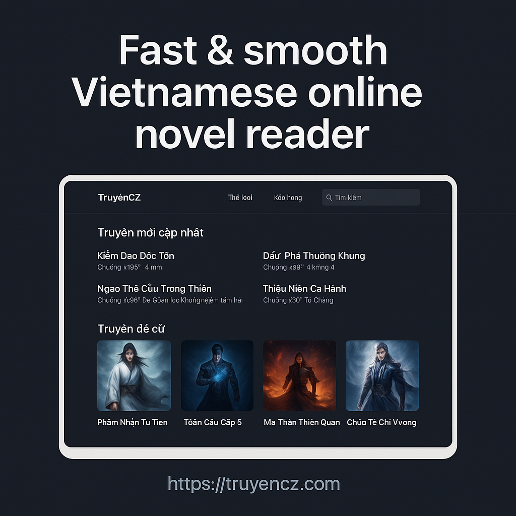 TruyenCZ.com - Screenshot 3 showing product features and functionality