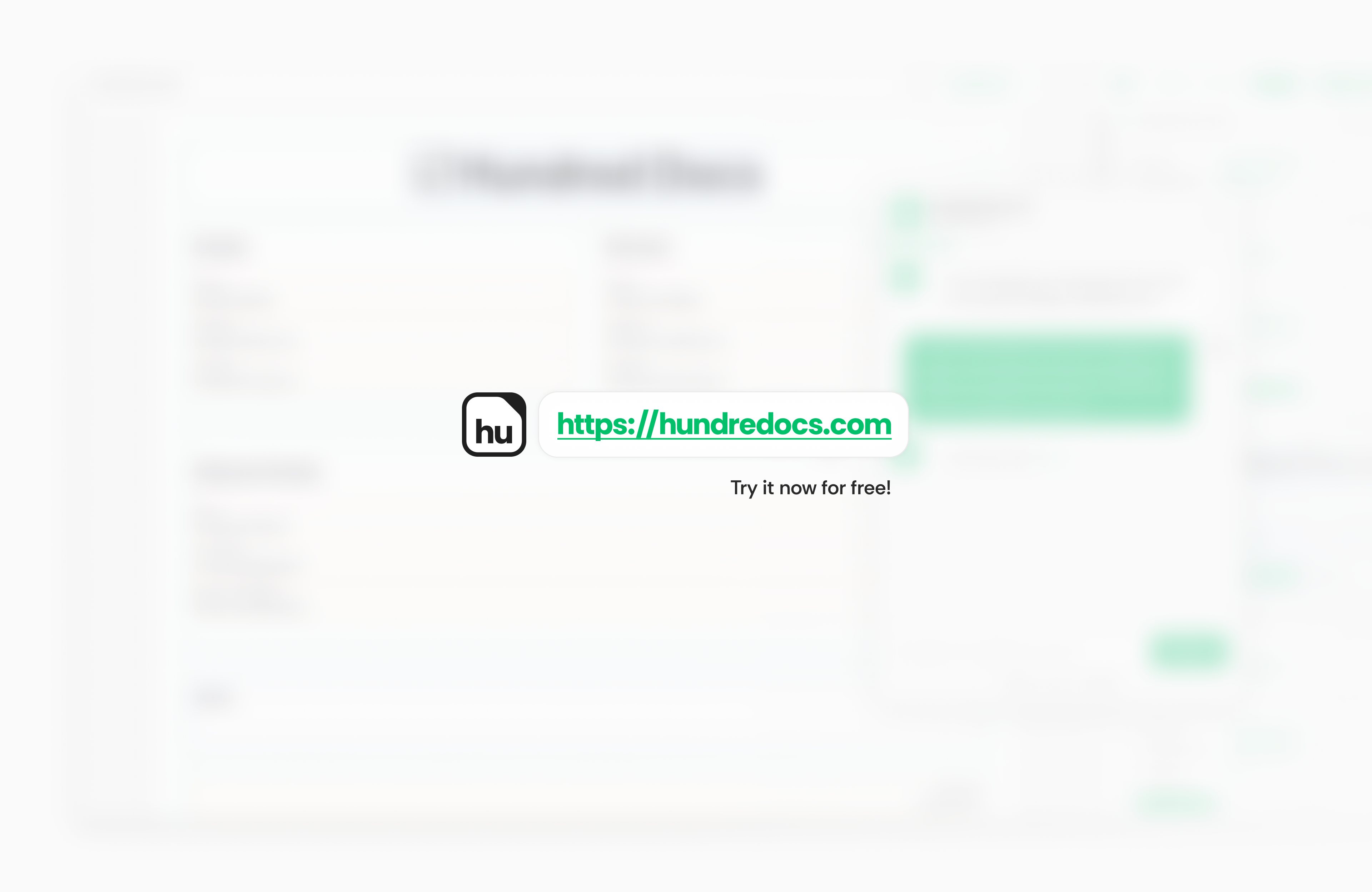 Hundred Docs - Screenshot 3 showing product features and functionality