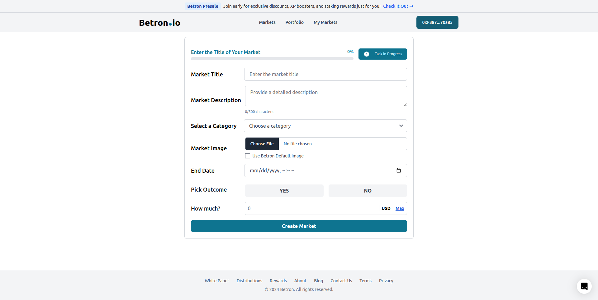 Betron.io - Betron Markets : 암호화 베팅 및 예측 혁명 미디어 2