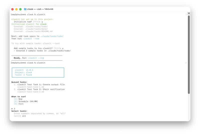 Claskit screenshot 1