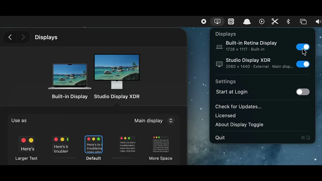 Mac Display Toggle gallery image
