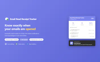 Gmail Email Read Receipt Tracker gallery image