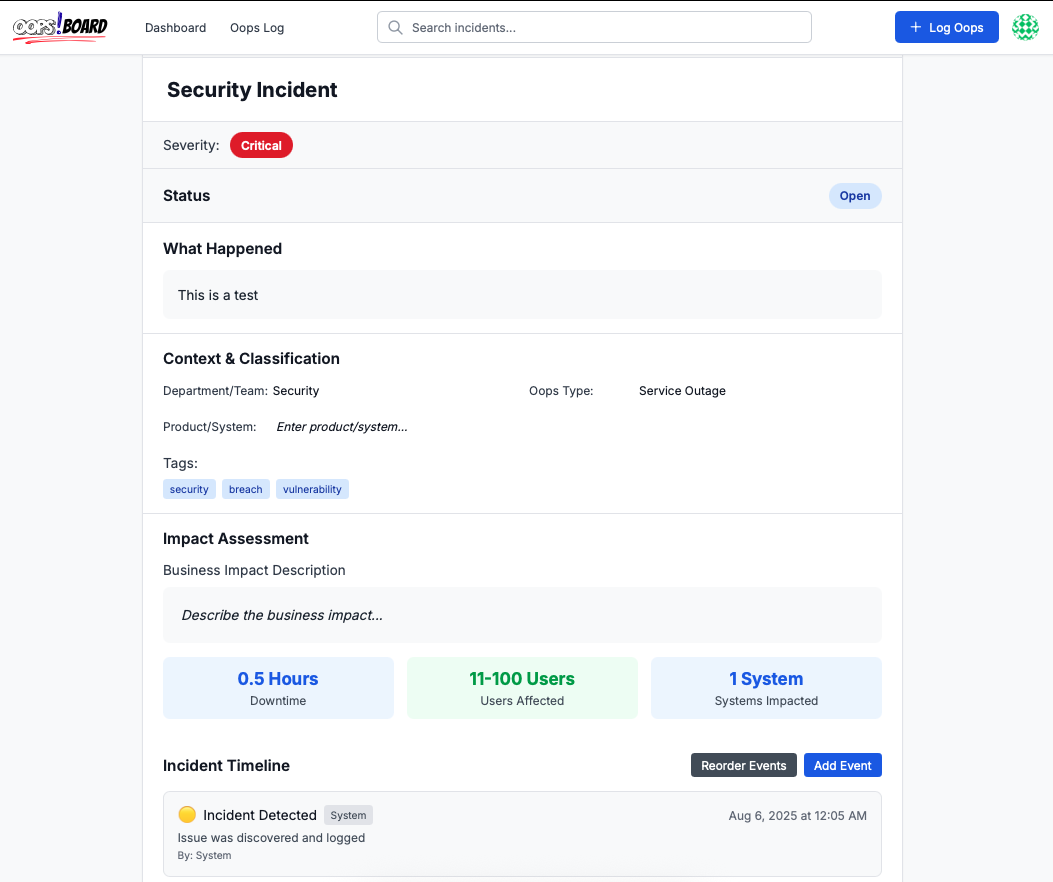 OopsBoard gallery image