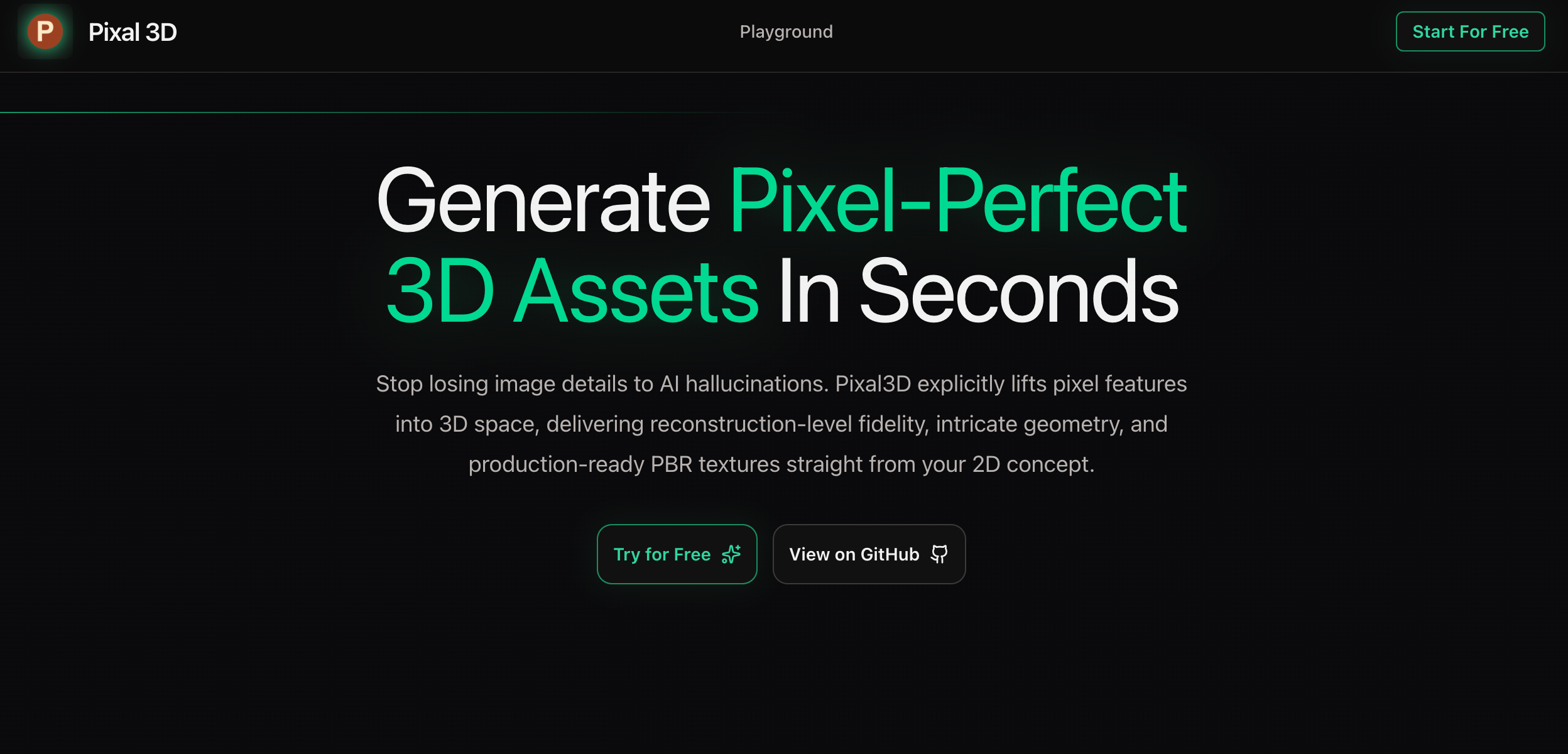Pixal3D gallery image
