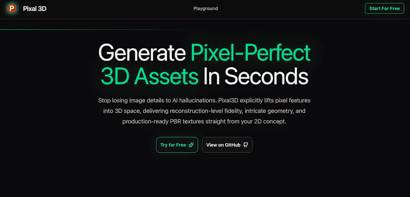 Pixal3D screenshot 1