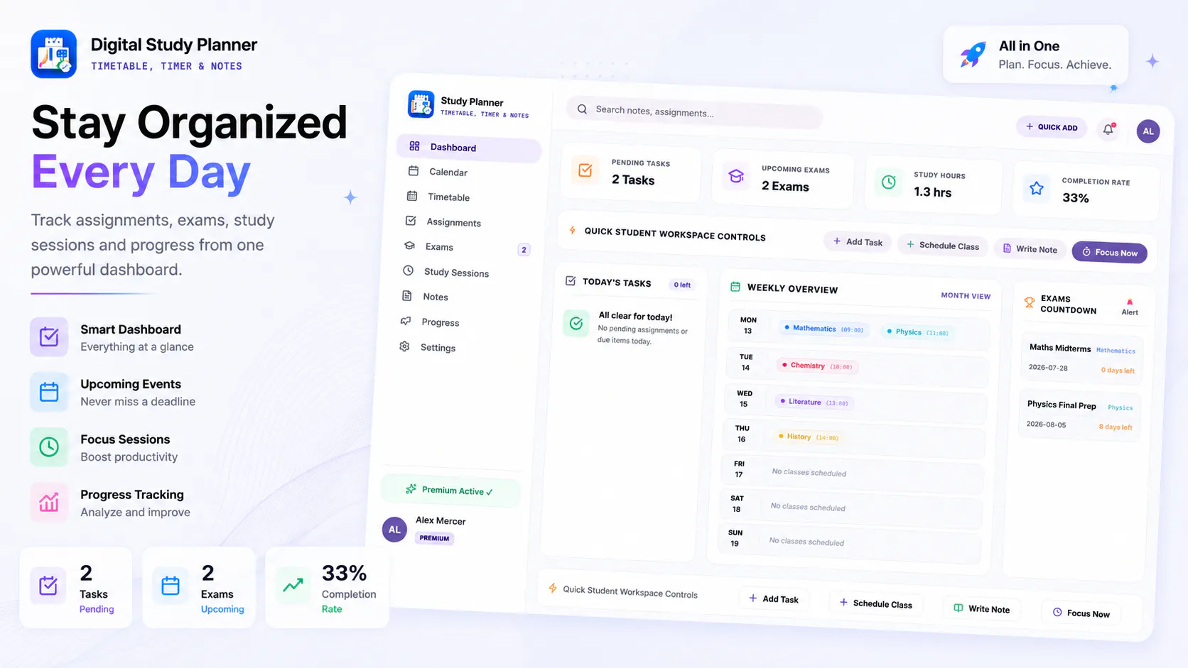 Study Planner - Timetable & Timer screenshot