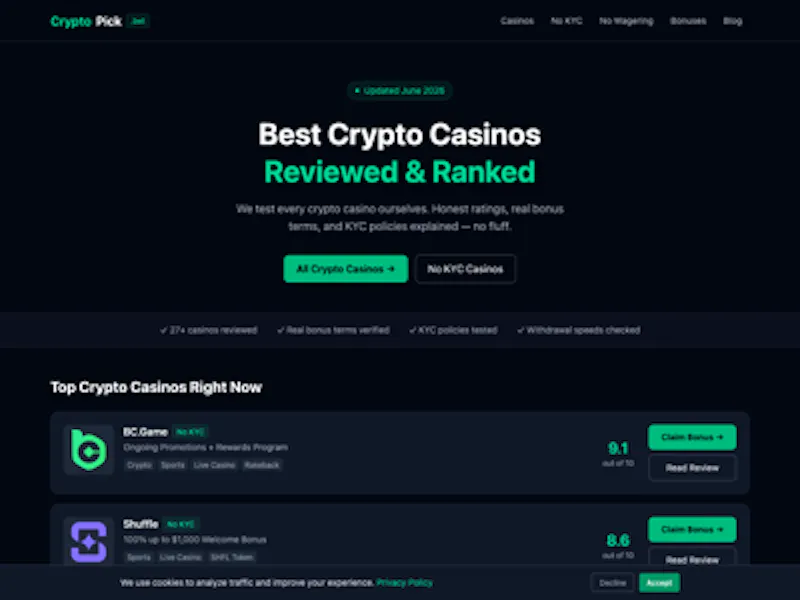 CryptoPick.bet screenshot 1