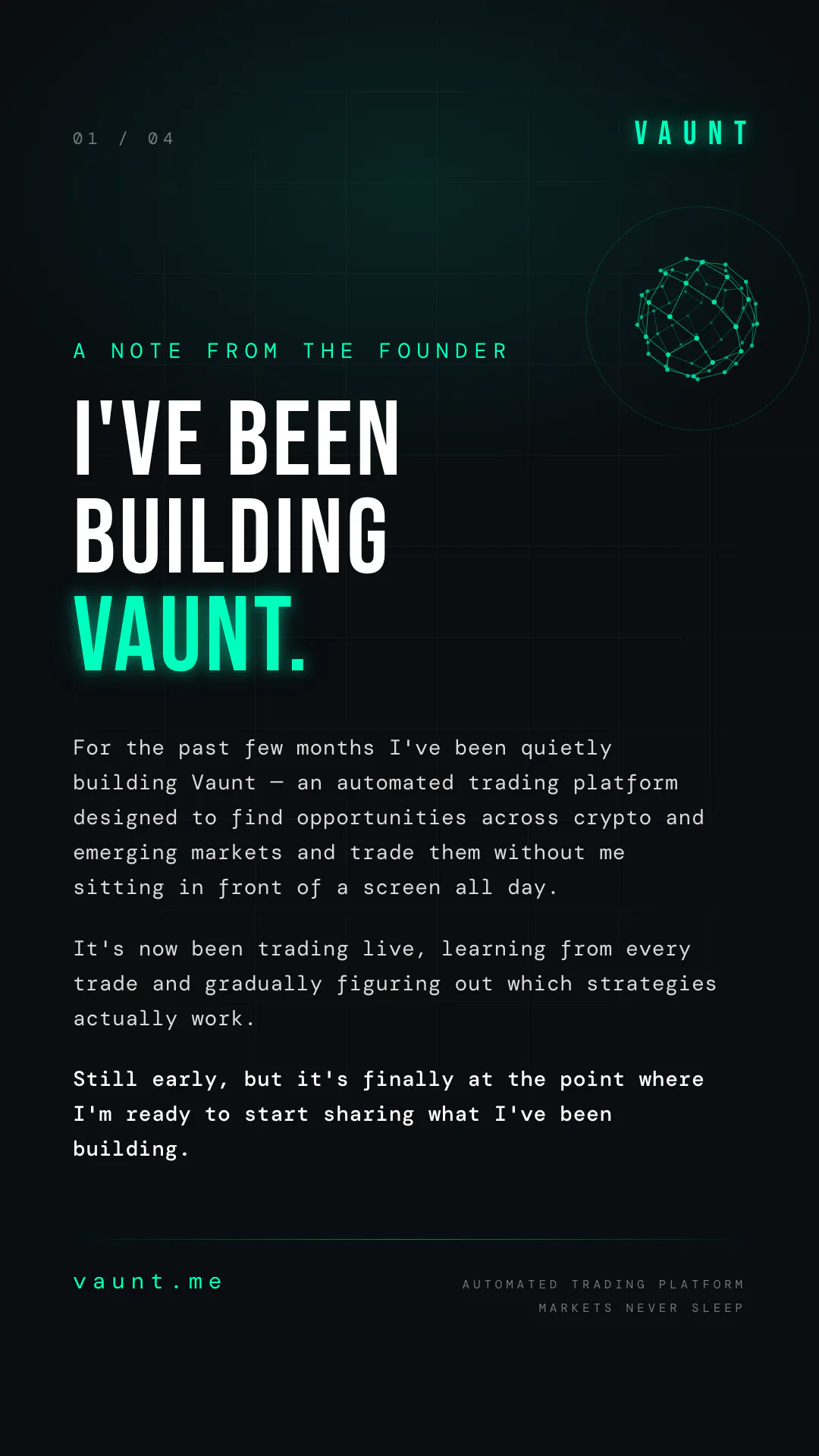 Vaunt: Automated Trading Platform gallery image
