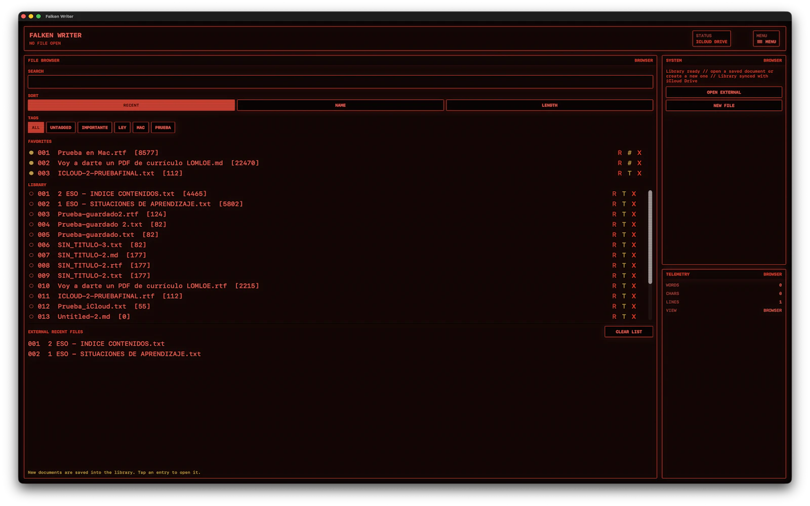 Falken Writer screenshot 4