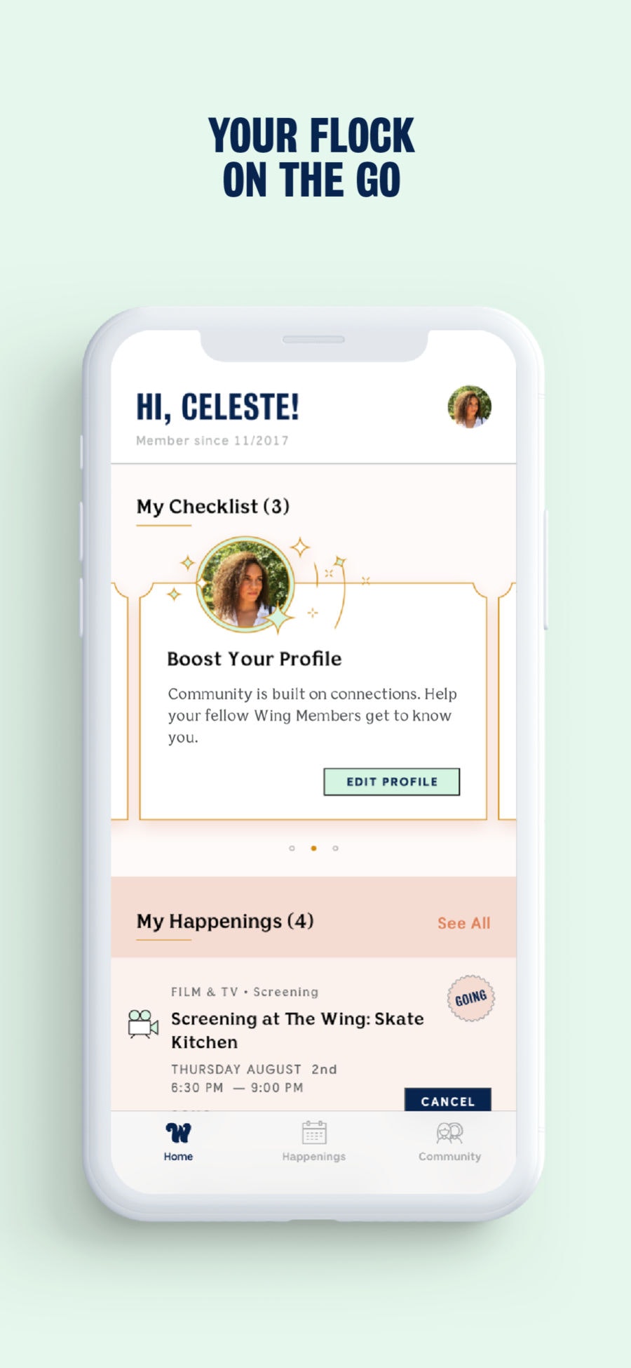 The Wing iOS gallery image