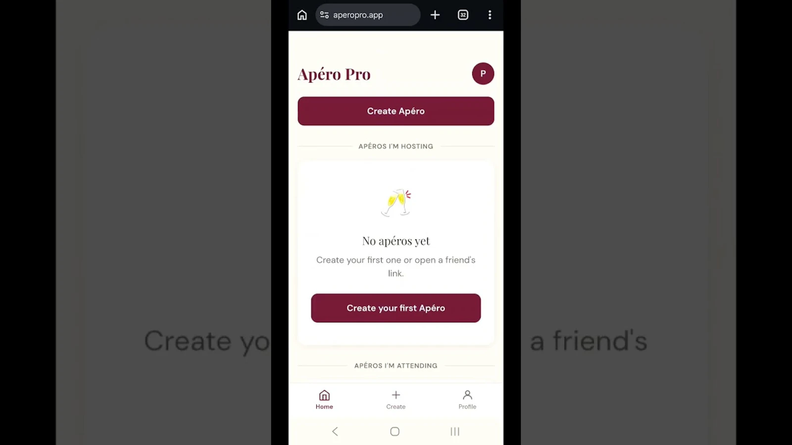 Apéro Pro — Bring the right thing screenshot 1 (video preview)