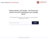 Kitchen Engineer AI tool media 3