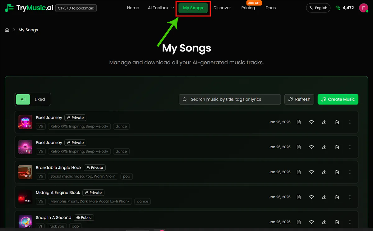 Trymusic AI gallery image