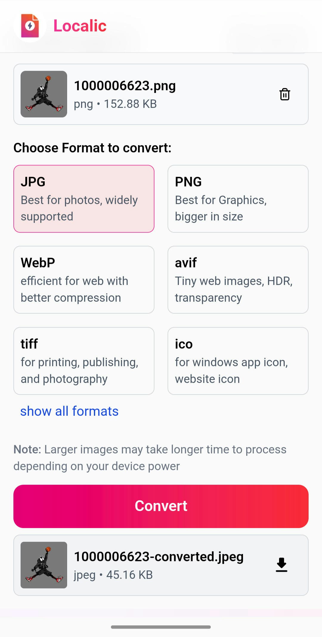 وسائط محلي - تحويل وضغط الصور ، PDFs بسرعة فائقة السرعة 5