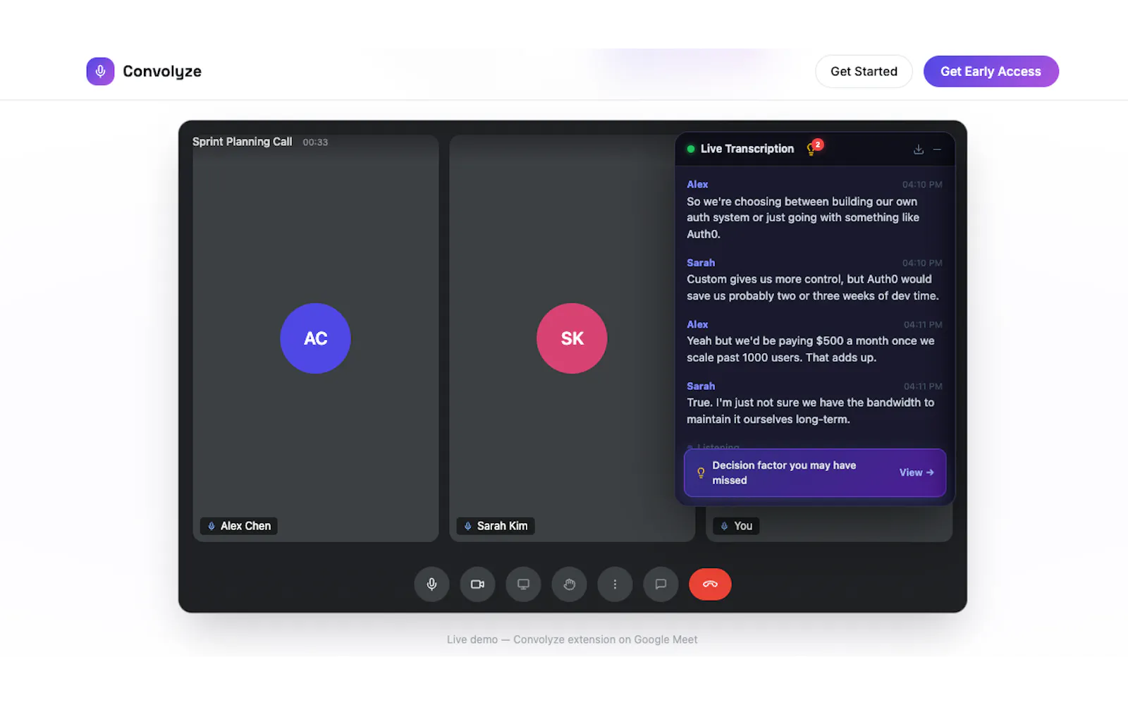 Convolyze - AI Meeting Notes & FactCheck screenshot 3