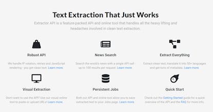 Extractor API gallery image
