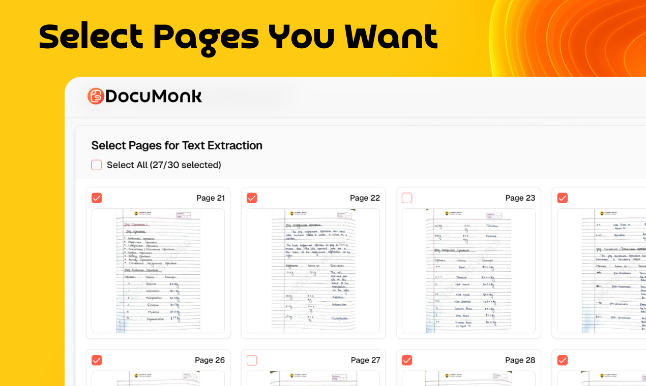 DocuMonk AI - Screenshot 3 showing product features and functionality