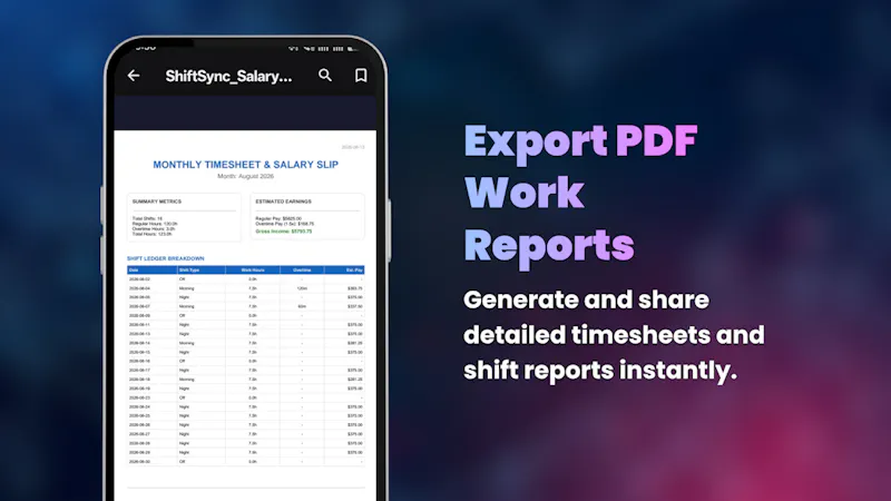 Shift Work Calendar & Roster screenshot 8