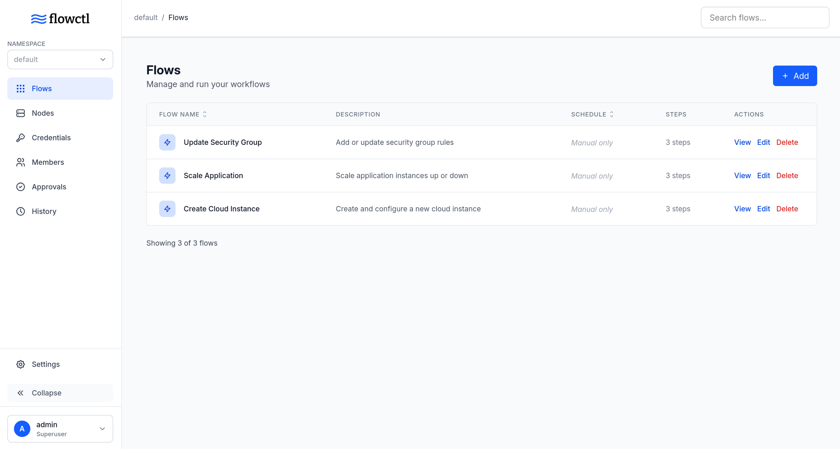 flowctl - Main product screenshot demonstrating key features and user interface
