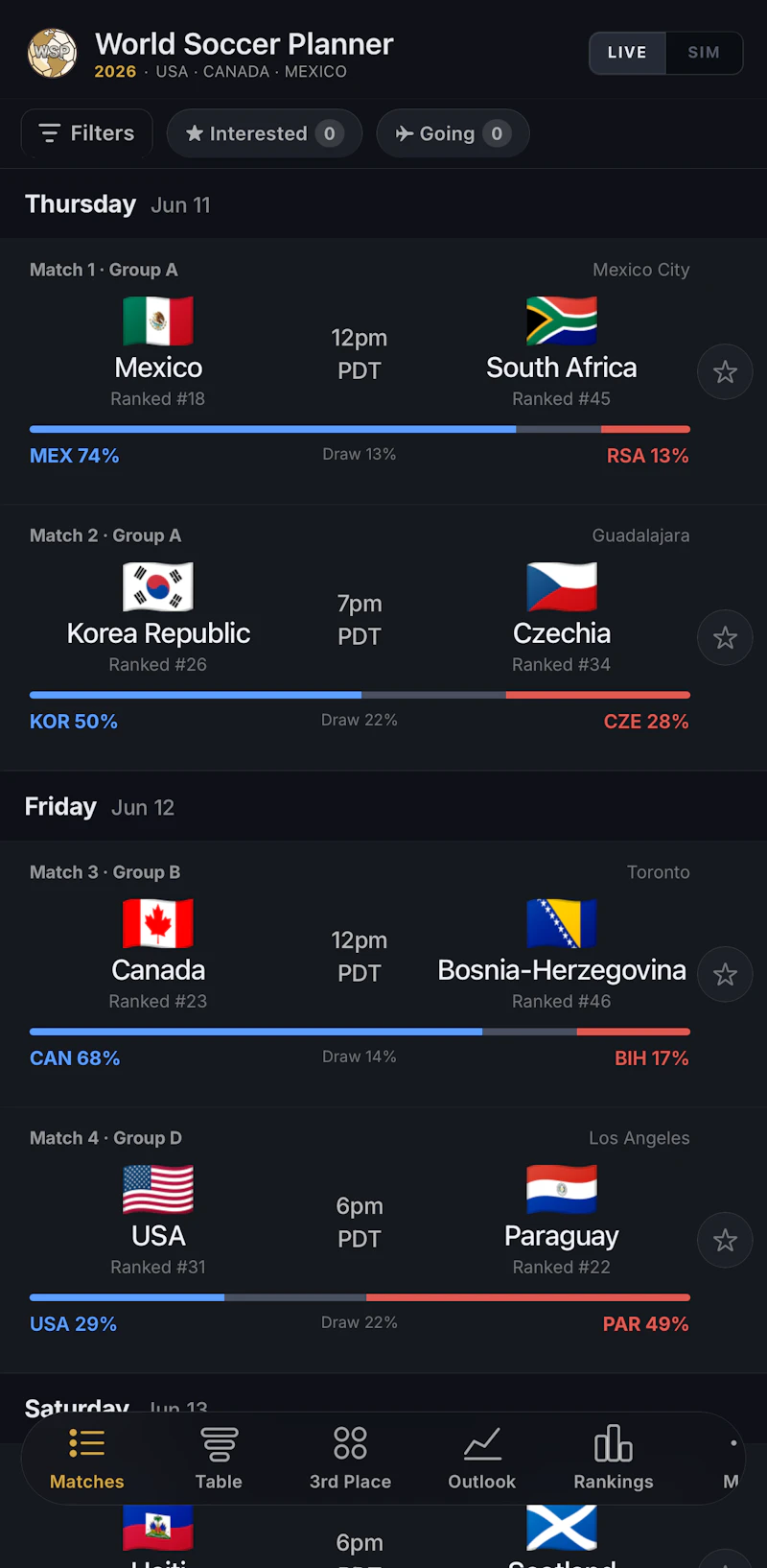 World Soccer Planner: World Cup 2026 screenshot 1