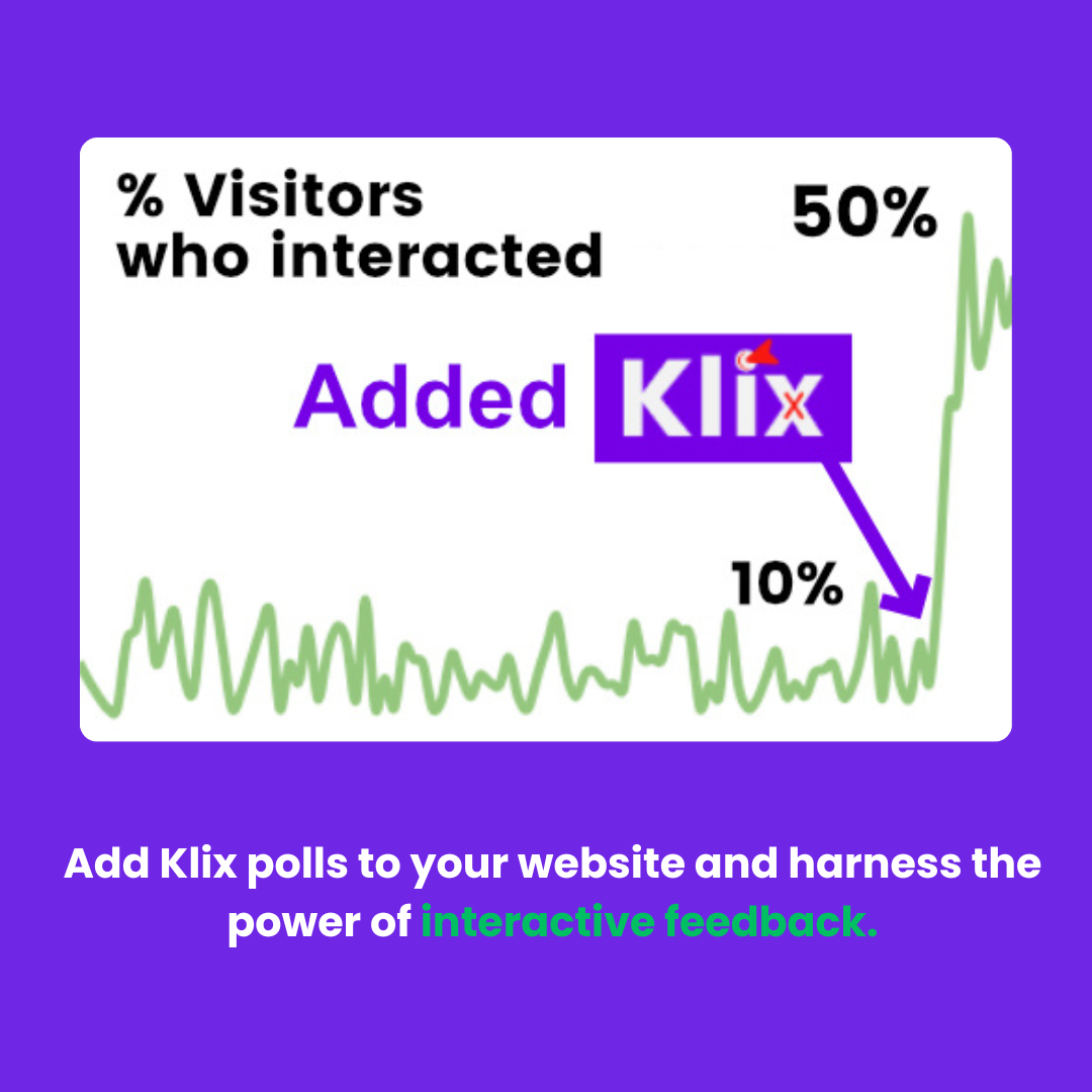 Klix - अद्वितीय एम्बेडेड वेबसाइट पोल के साथ संलग्न करें और अधिक परिवर्तित करें मीडिया 6