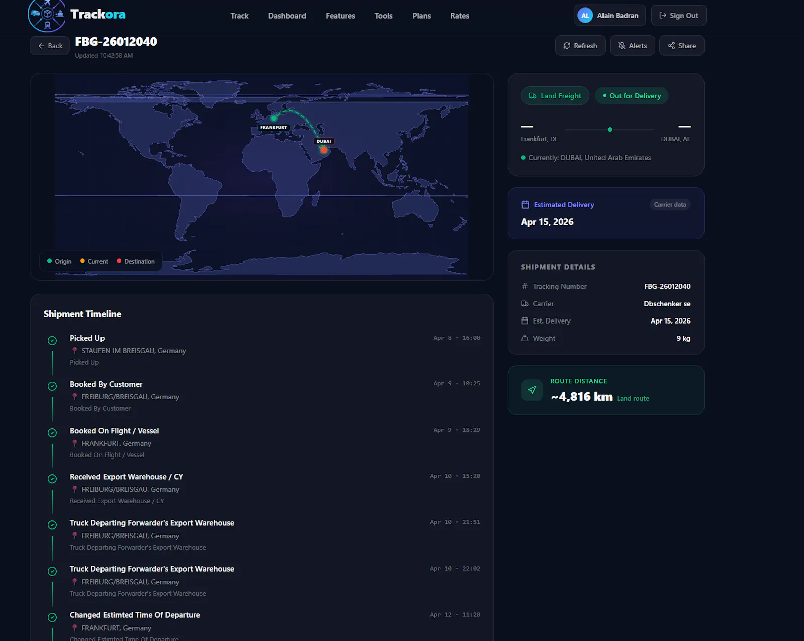 Trackora screenshot 3