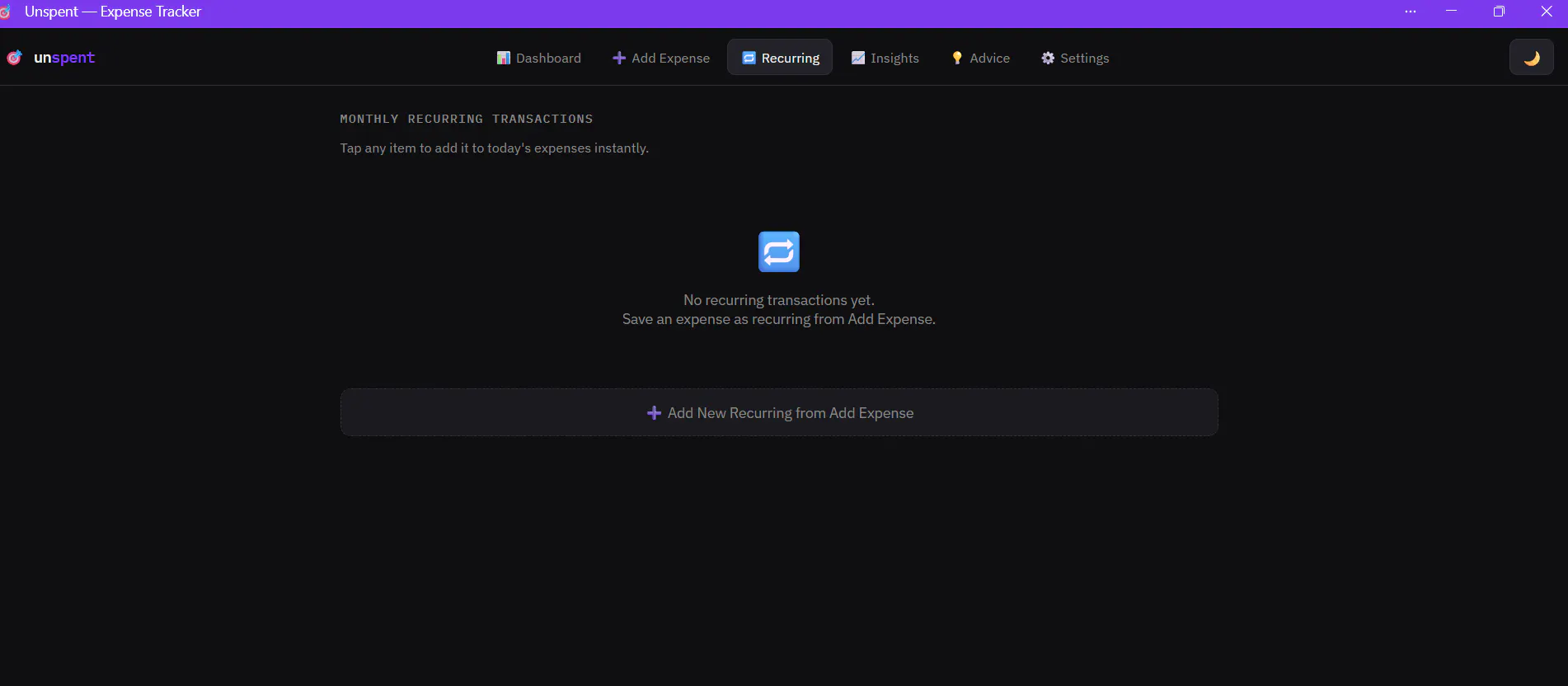 Unspent — Expense Tracker gallery image