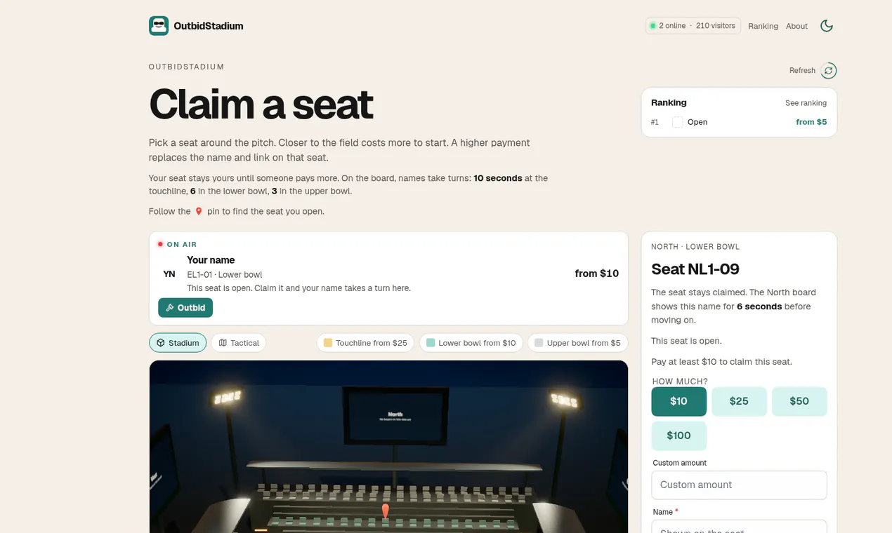 OutbidStadium gallery image