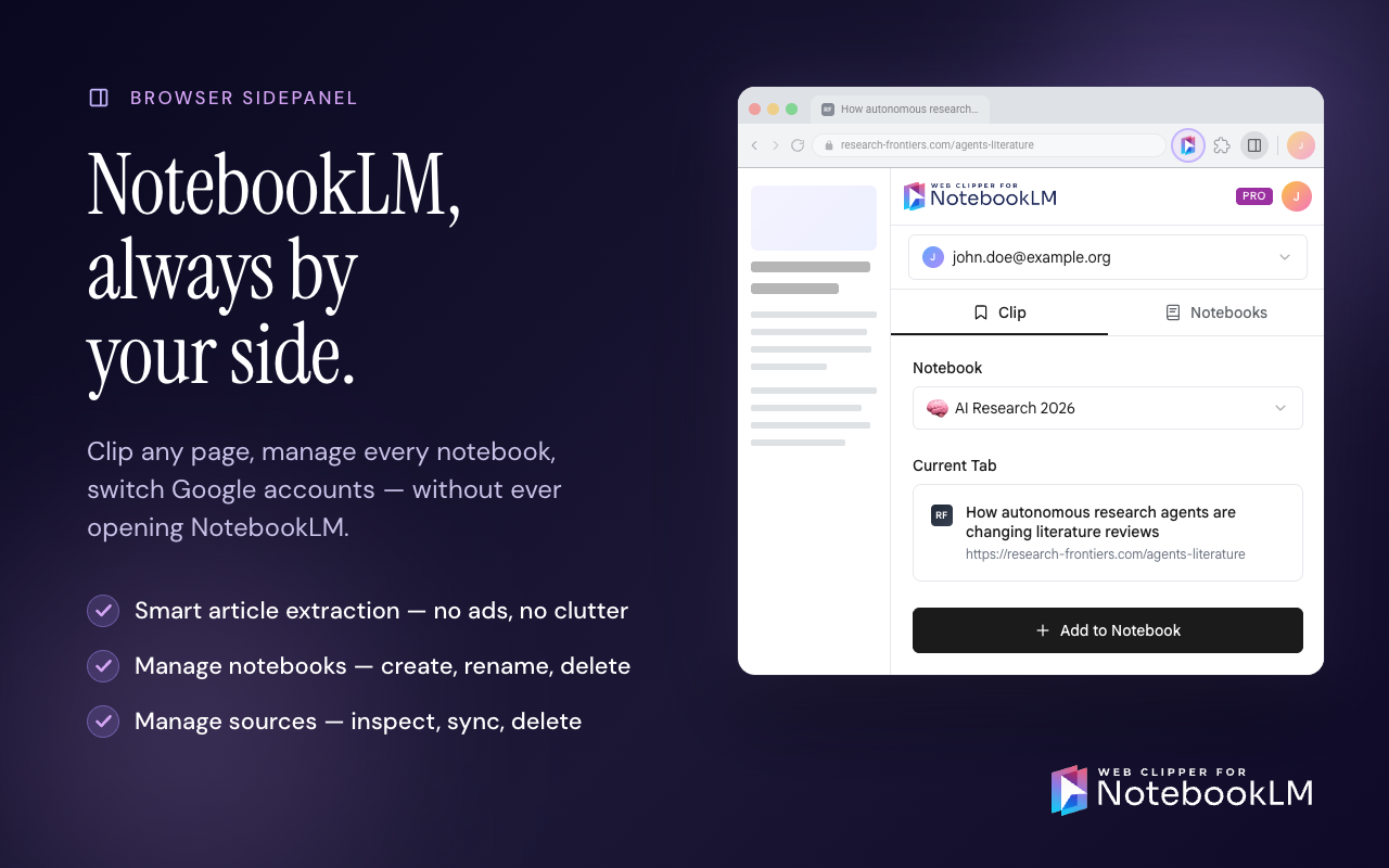 Web Clipper for NotebookLM gallery image