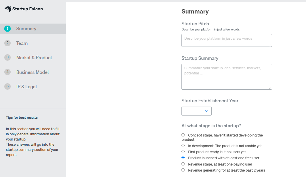 Startup Falcon gallery image