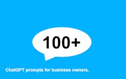 100+ ChatGPT prompts for business owners media 1