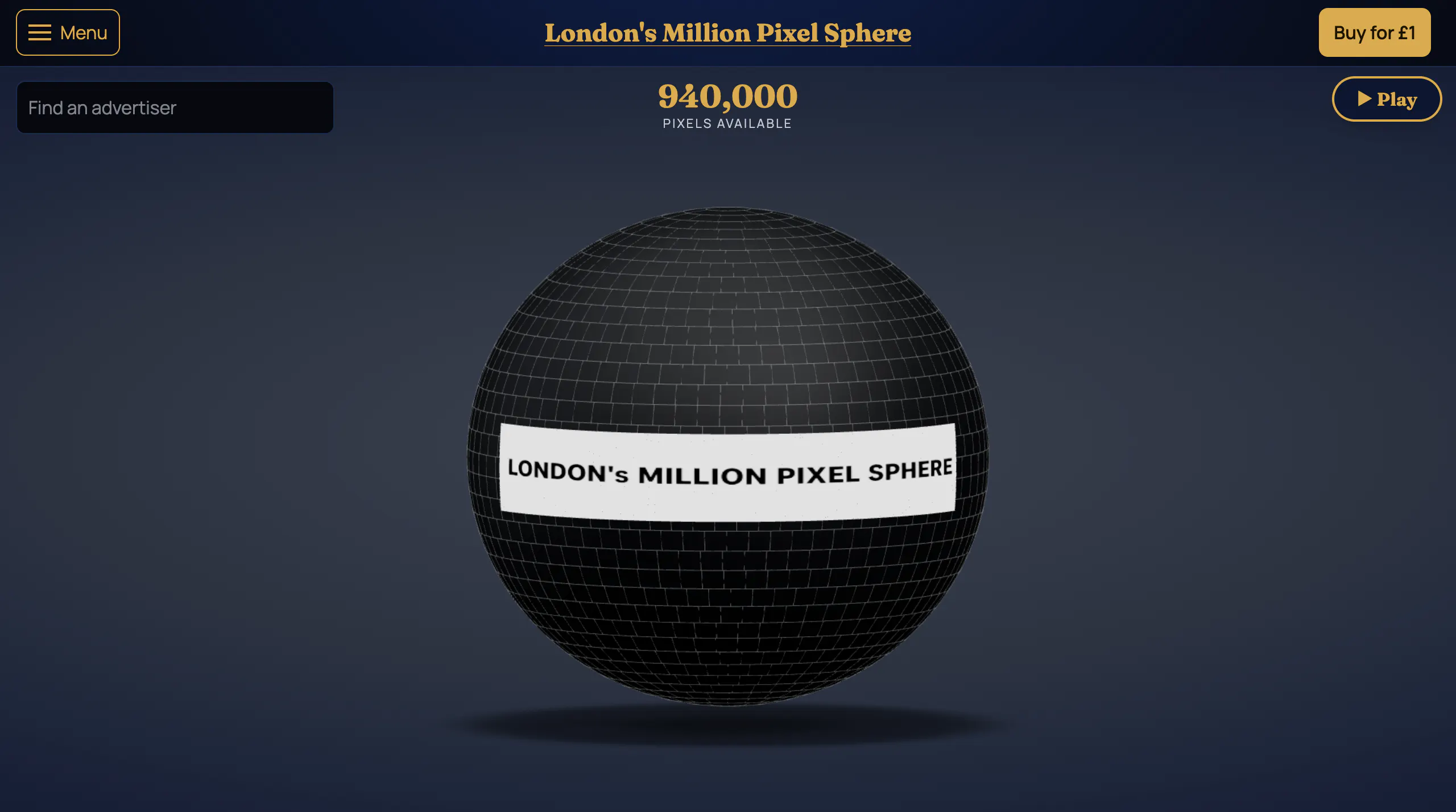 London's Million Pixel Sphere gallery image