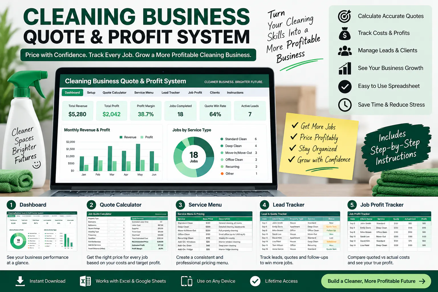 Cleaning Business Quote & Profit System gallery image