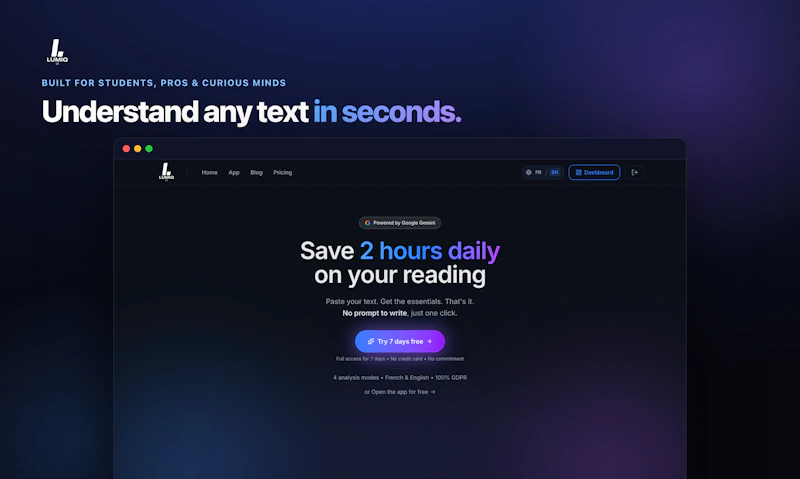 Lumiq AI screenshot 2