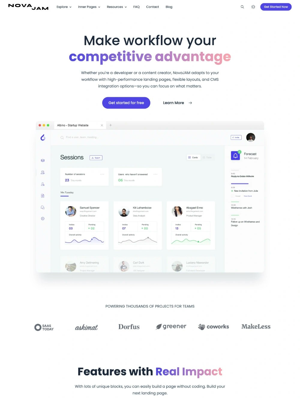 Novay Pro - Modern, ölçeklenebilir siteler için daha akıllı, daha hızlı fırlatın medya 2