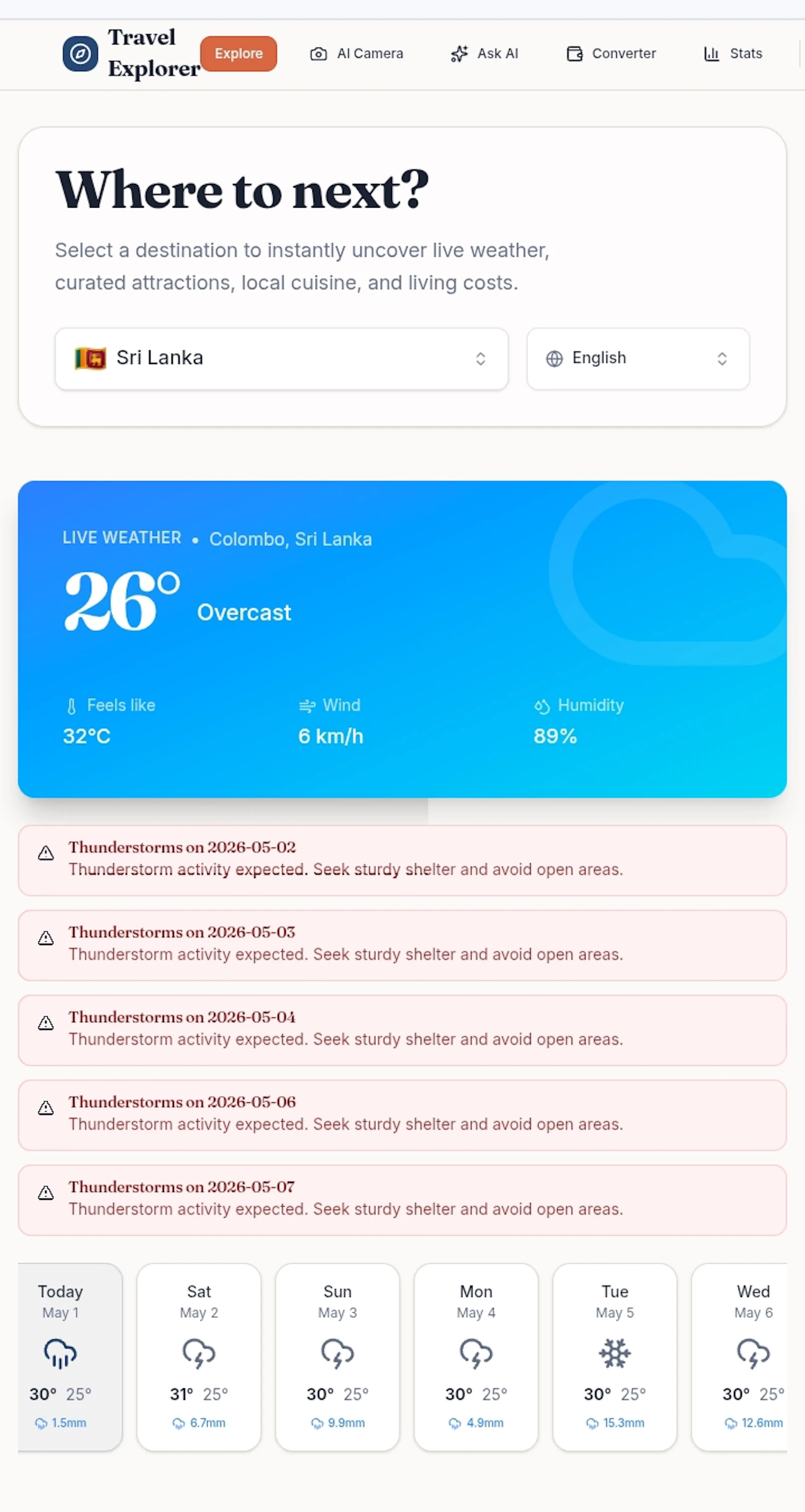 Travel Explorer  screenshot 1