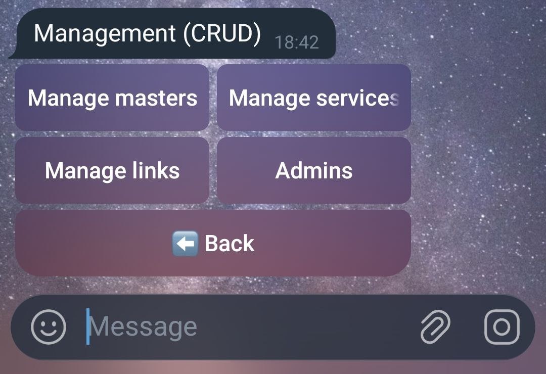 SalonBot — Telegram Booking System gallery image