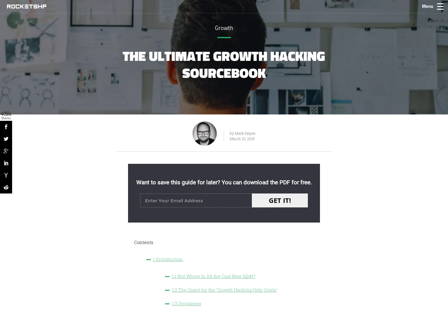 Growth Hacking Sourcebook